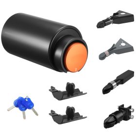 Trailer Lock, Fits 2 & 2-5/16-Inch Bulldog Trailer Couplers, Heavy Duty Hitch Lock with 3 Keys Secures Security Chains, Corrision-resistant