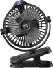 Clip on Fan - 720Â° Rotation Portable Small Fan with LCD Digital Display, 8000mAh Low Noise Desk Fan for Outdoor Camping/Stroller/Home/Office