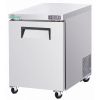 28" Commercial Worktop Freezer, 6.8 Cu.ft Single Door Stainless Steel Undercounter Freezer, -8â€“0Â°F, R290, Heavy-Duty Prep Table Freezer