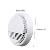 (2 Pack) Smoke Alarm Detector Home Fire Safety Sensor Alert Battery Included (Logistics only For USPS.TK/TMEU only For self-pickup)