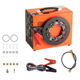 PCP Air Compressor, 4500PSI/30Mpa Portable PCP Airgun Compressor with Built-in Power Converter, Auto-Stop | DC12V/AC120V | Oil & Water-Free Air Rifle