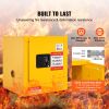 Flammable Cabinet 16.9" x 16.9" x 18.2", Galvanized Steel Safety Cabinet, Adjustable Shelf Flammable Storage Cabinet