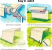 8' x 10'3" RV Sunshade Screen with Zipper 90% UV Protection, Windproof. Ideal for Camping and Outdoor Activities