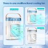 Portable Air Conditioners Parts Fans, 4-in-1 Portable Air Cooler Fan with 700mL Tank