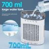 Portable Air Conditioners Parts Fans, 4-in-1 Portable Air Cooler Fan with 700mL Tank