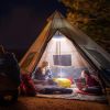 USB Solar Camping Light with Remote Control - Folding Rechargeable Lantern, 360Â°Lighting Waterproof Hanging Tent Lights Outdoor Light for Camping