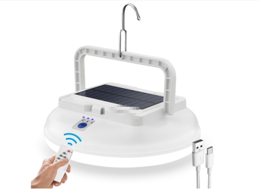 USB Solar Camping Light with Remote Control - Folding Rechargeable Lantern, 360Â°Lighting Waterproof Hanging Tent Lights Outdoor Light for Camping (Style: with Remote Control)