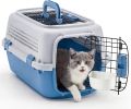 Hard-Sided Dog and Cat Carrier, TSA Airline Approved, for Small to Medium Pets, Travel Crate with Handle, Ventilated Design