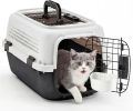 Hard-Sided Dog and Cat Carrier, TSA Airline Approved, for Small to Medium Pets, Travel Crate with Handle, Ventilated Design