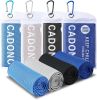 4 Pack Cooling Towel (40"x12"), Soft Breathable Chilly Towel, Ice Towel, Microfiber Towel for Yoga, Sport, Running, Workout,Gym, Camping, Fitness