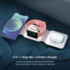 3-in-1 Wireless Charger Multifunctional Foldable Magnetic Travel Charger for Apple Watch Series1-9/SE/Ultra1`2