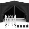 10'x10' Pop Up Canopy Outdoor Portable Party Folding Tent with Removable Sidewalls + Carry Bag + 4pcs Weight Bag