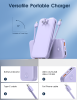 12000mAh Portable Power Bank with Built in Cables Mobile Phone Portable Charger Power Phone Charger Backup Battery for IPhone,Andriod Phone