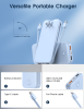 12000mAh Portable Power Bank with Built in Cables Mobile Phone Portable Charger Power Phone Charger Backup Battery for IPhone,Andriod Phone