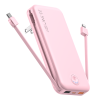 12000mAh Portable Power Bank with Built in Cables Mobile Phone Portable Charger Power Phone Charger Backup Battery for IPhone,Andriod Phone