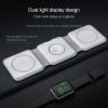 3-in-1 Wireless Charger Multifunctional Foldable Magnetic Travel Charger for Apple Watch Series1-9/SE/Ultra1`2