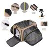 Expandable Soft Pet Carrier, Multiple Sizes and Colors Available(black,grey,blue,brown)
