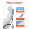 Folding Beach Chair, High Back Camping Chairs for Adults, with Cup Pocket, Mesh Back, Carry Bag