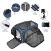 Expandable Soft Pet Carrier, Multiple Sizes and Colors Available(black,grey,blue,brown)