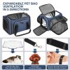 Expandable Soft Pet Carrier, Multiple Sizes and Colors Available(black,grey,blue,brown)
