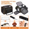 Expandable Soft Pet Carrier, Multiple Sizes and Colors Available(black,grey,blue,brown)
