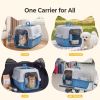 Hard-Sided Dog and Cat Carrier, TSA Airline Approved, for Small to Medium Pets, Travel Crate with Handle, Ventilated Design