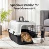 Hard-Sided Dog and Cat Carrier, TSA Airline Approved, for Small to Medium Pets, Travel Crate with Handle, Ventilated Design