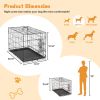 24 inch Single door Dog Cage - durable metal pet kennel, secure lock, collapsible design, removable tray for easy cleaning, portable puppy cage