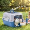 Hard-Sided Dog and Cat Carrier, TSA Airline Approved, for Small to Medium Pets, Travel Crate with Handle, Ventilated Design